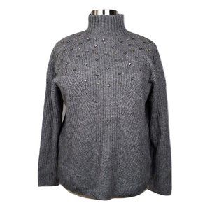 Lane Bryant 26/28  Gray Mock Neck Sweater